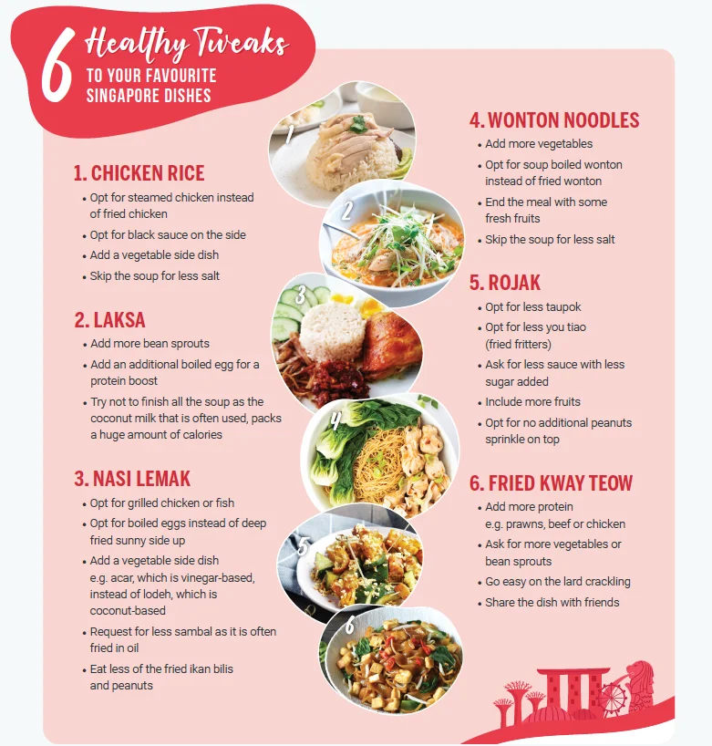 6 healthy tweaks to your favourite singapore dishes