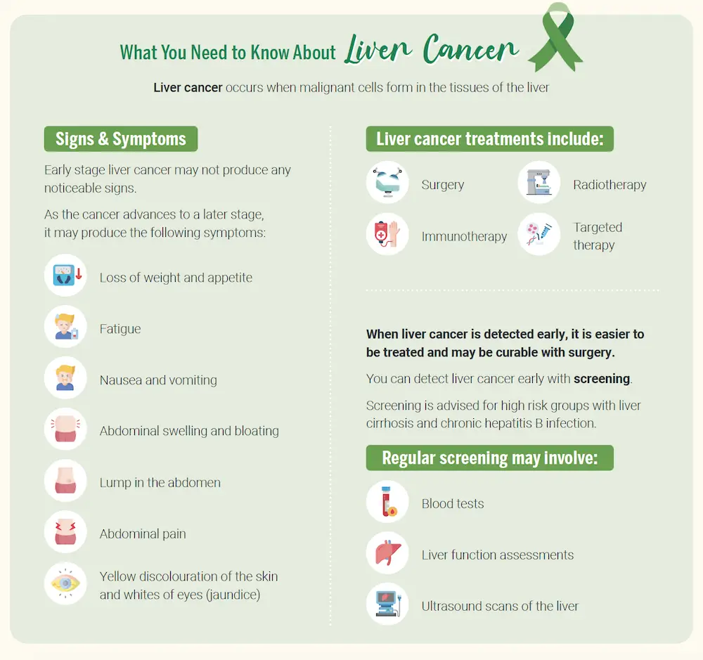 liver cancer infographic - what you need to know